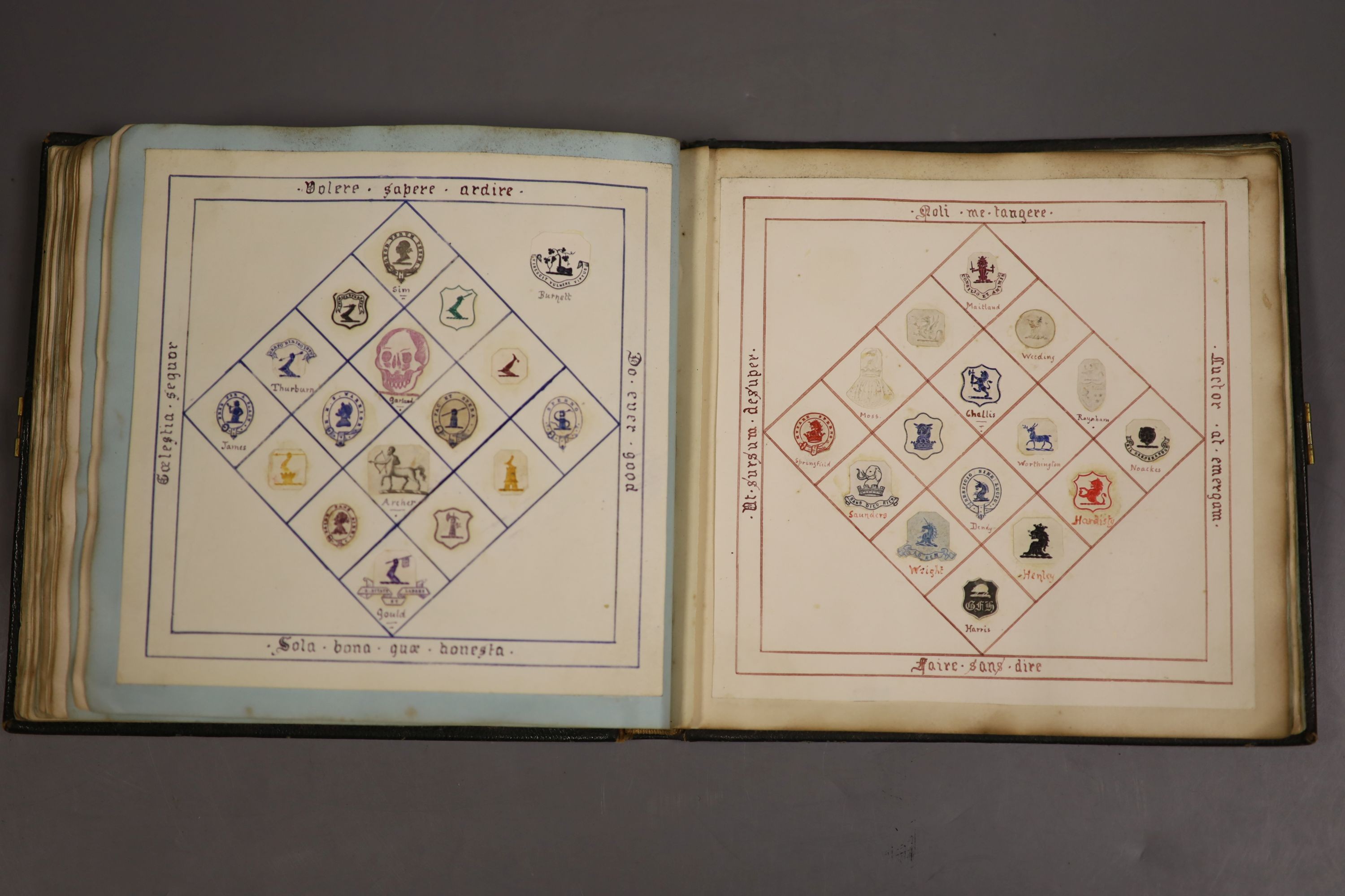 A Victorian album of crests